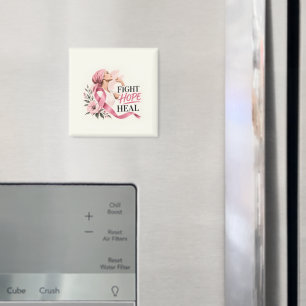 Breast Cancer Awareness Pink Ribbon Fight Hope Magnet
