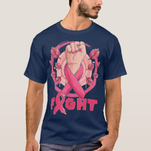 Breast Cancer Awareness Pink Ribbon Mom Women Figh T-Shirt