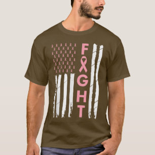 Breast Cancer Awareness Pink Ribbon Mum Women Figh T-Shirt
