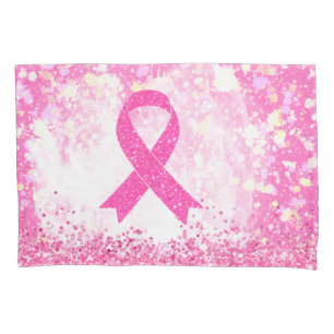 Breast Cancer Awareness Pink Ribbon Pillowcase