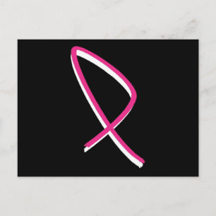 Breast Cancer Awareness Pink Ribbon Postcard
