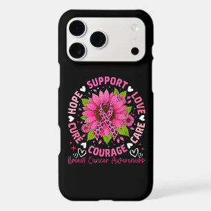 Breast Cancer Awareness Pink Ribbon Sunflower Hope