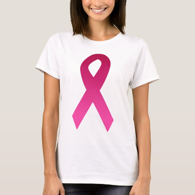 Breast cancer awareness pink ribbon T-Shirt (Front)