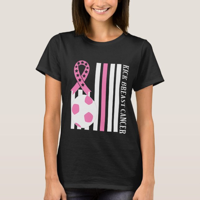 Breast Cancer Awareness Pink Ribbon T-Shirt (Front)