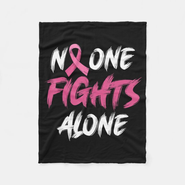 Breast Cancer Awareness Pink Ribbon T-Shirt80  Fleece Blanket (Front)