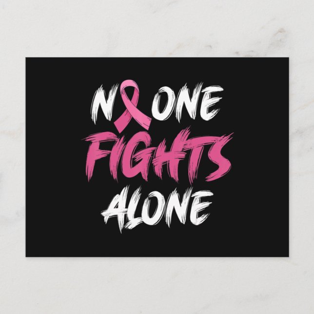 Breast Cancer Awareness Pink Ribbon T-Shirt80  Postcard (Front)