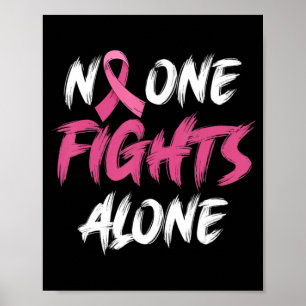 Breast Cancer Awareness Pink Ribbon T-Shirt80 Poster