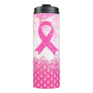 Breast Cancer Awareness Pink Ribbon Thermal Tumbler