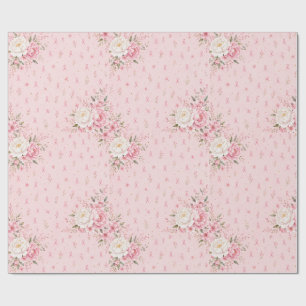 Breast Cancer Awareness Pink Ribbon Wrapping Paper