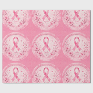 Breast Cancer Awareness Pink Ribbon Wrapping Paper