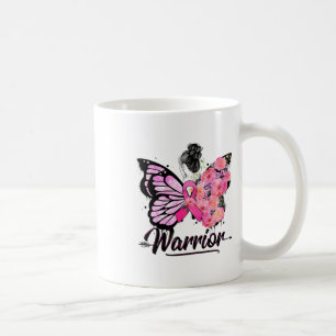 Breast Cancer Awareness Pink Ribbons Butterfly Coffee Mug