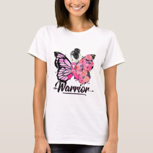 Breast Cancer Awareness Pink Ribbons Butterfly T-Shirt