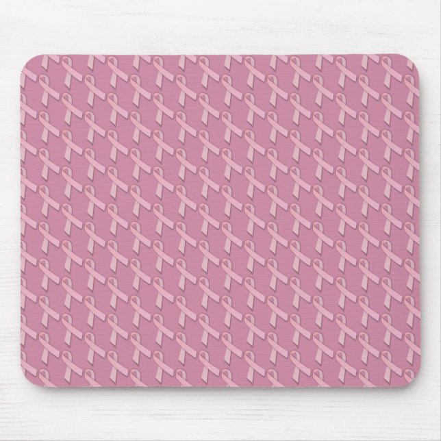 Breast Cancer Awareness Pink Ribbons Mouse Mat (Front)