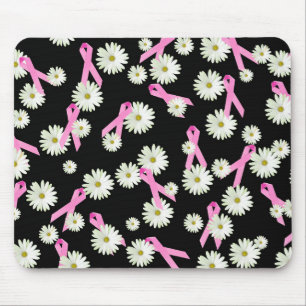 Breast Cancer Awareness Pink Ribbons Mouse Mat
