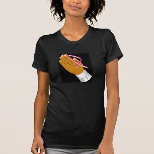 Breast Cancer Awareness Praying Hands T-Shirt