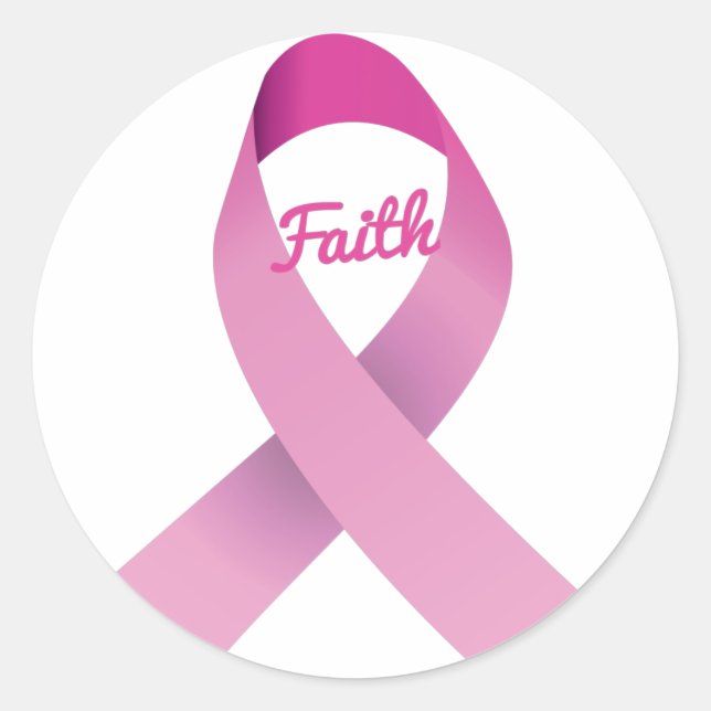 breast cancer awareness / quotes / support / gift  classic round sticker (Front)