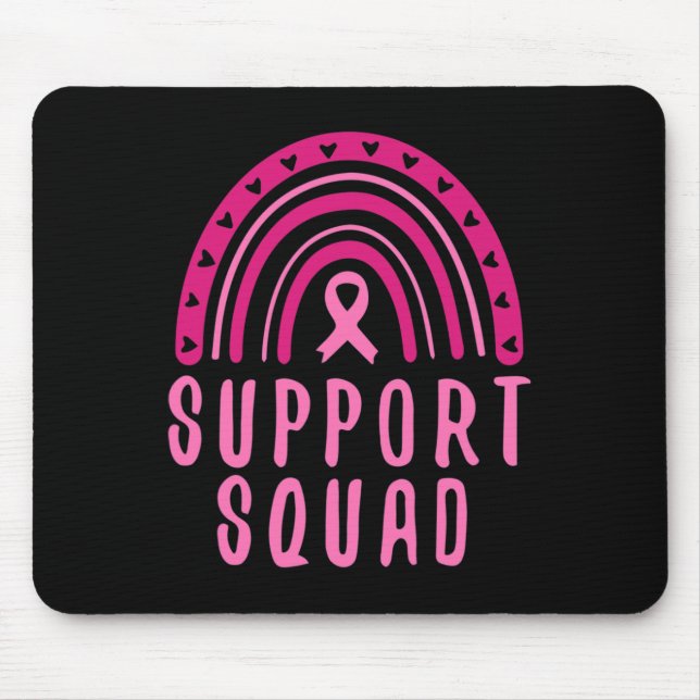 Breast Cancer Awareness Rainbow In October We Wear Mouse Mat (Front)