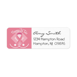 Breast Cancer Awareness Return Address Label