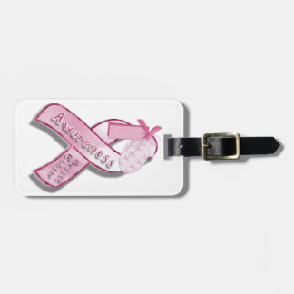 Breast Cancer awareness ribbon Luggage Tag