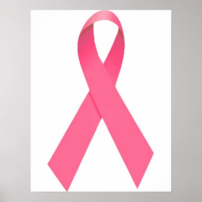 Breast Cancer Awareness Ribbon Poster (Front)