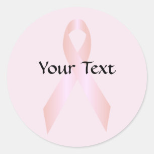 Breast Cancer Awareness Ribbon Sticker Template  4
