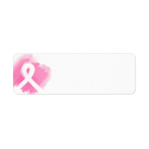 Breast Cancer Awareness Ribbon Watercolor 