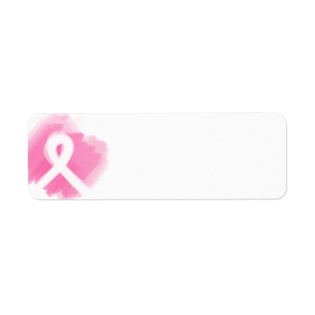 Breast Cancer Awareness Ribbon Watercolor  (Front)