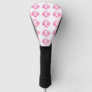 Breast Cancer Awareness Ribbon Watercolor  Golf Head Cover