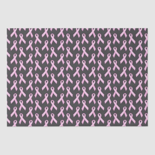 Breast Cancer Awareness Ribbons Tissue Paper (Front)