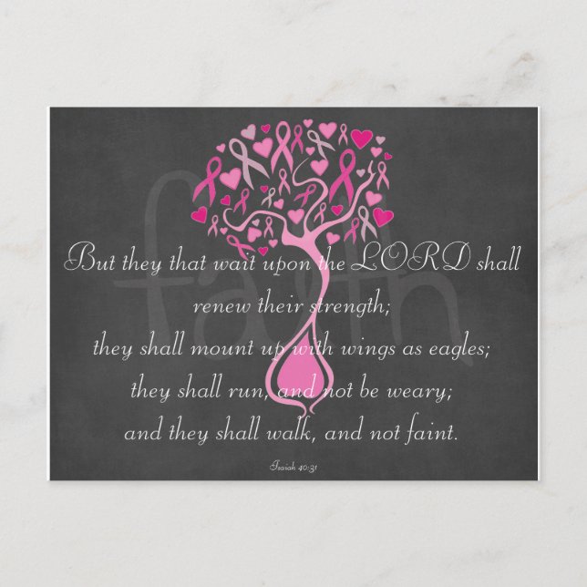 Breast Cancer Awareness Scripture Postcards (Front)