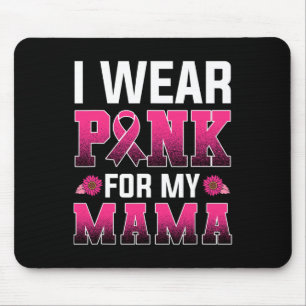 Breast Cancer Awareness Shirt For Women Pink Ribbo Mouse Mat
