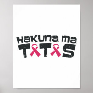 Breast Cancer Awareness Shirt Ma Support Gift Poster