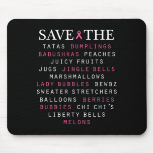 Breast Cancer Awareness Slang Terms Mouse Mat