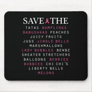 Breast Cancer Awareness Slang Terms Mouse Mat