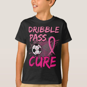 Breast Cancer Awareness Soccer Pink For Boys Kids T-Shirt