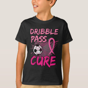 Breast Cancer Awareness Soccer Pink For Boys Kids T-Shirt
