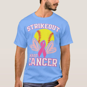 Breast Cancer Awareness - Softball Strike Out Pink T-Shirt