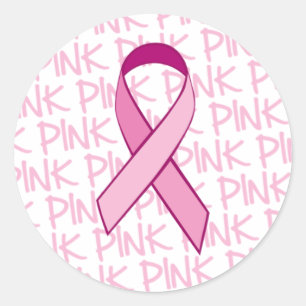 Breast Cancer Awareness Sticker - Pink Ribbon