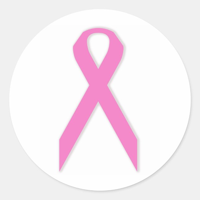 Breast Cancer Awareness Sticker Round (Front)