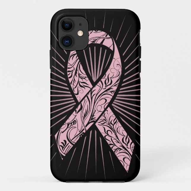 Breast Cancer Awareness Stylised Ribbon Case (Back)