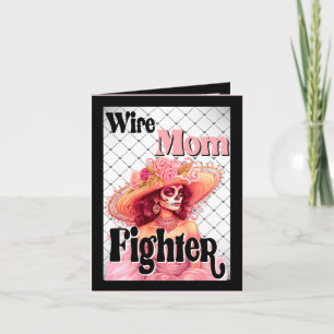 Breast Cancer Awareness Sugar Skull  Thank You Card