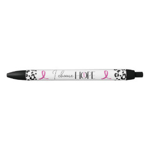 Breast Cancer Awareness/Support Black Ink Pen