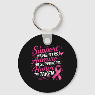 Breast Cancer Awareness Support Fighters Admire Su Key Ring
