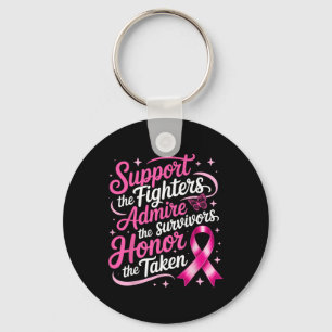 Breast Cancer Awareness Support Fighters Admire Su Key Ring
