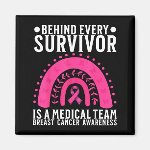 Breast Cancer Awareness Support Medical Doctors Magnet