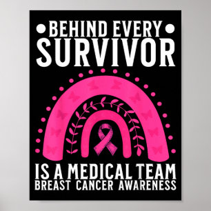 Breast Cancer Awareness Support Medical Doctors Poster