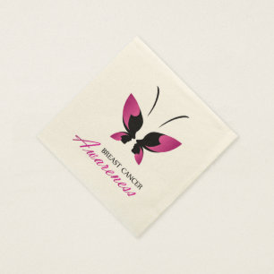 Breast cancer awareness support napkin