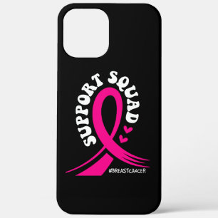 Breast Cancer Awareness Support Squad Pink Ribbon iPhone 12 Pro Max Case