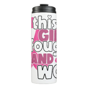 BREAST CANCER AWARENESS & SUPPORT THERMAL TUMBLER