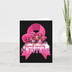 Breast Cancer Awareness Survivor Black Women Melan Card